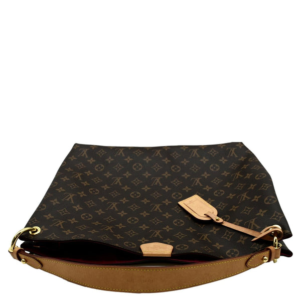 LOUIS VUITTON Graceful MM Monogram Canvas Shoulder Bag Brown