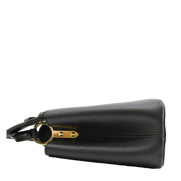 LOUIS VUITTON Capucines BB Leopard Taurillon Leather Shoulder Bag Black