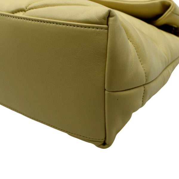 YVES SAINT LAURENT Loulou Puffer Quilted Leather Crossbody Bag Light Creme