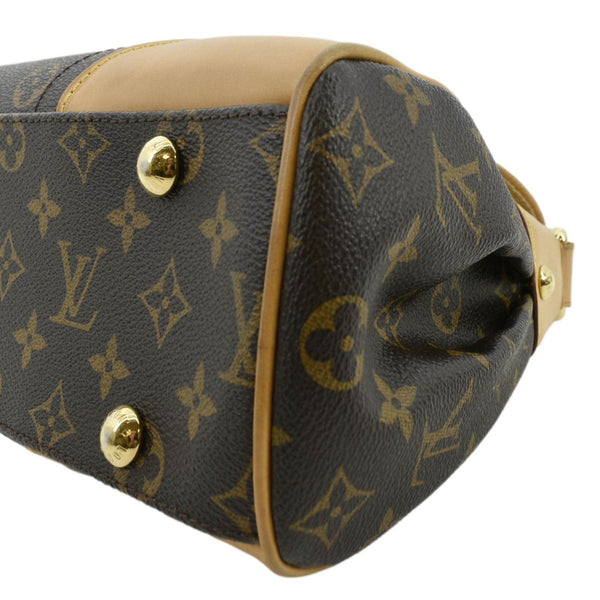 LOUIS VUITTON Beverly MM Monogram Canvas Satchel Bag Brown