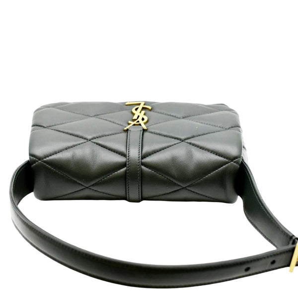 YVES SAINT LAURENT LE 57 Quilted Lambskin Leather Hobo Bag Green