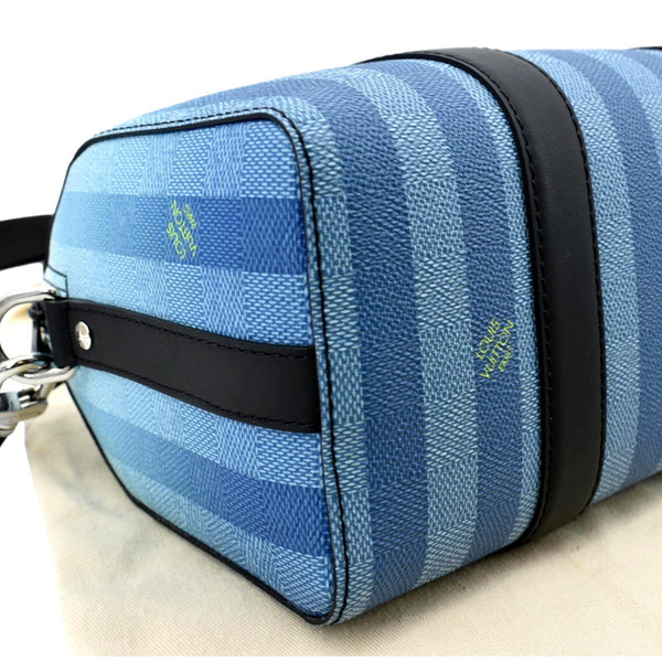 LOUIS VUITTON City Keepall Damier Stripes Shoulder Bag Gradient Blue