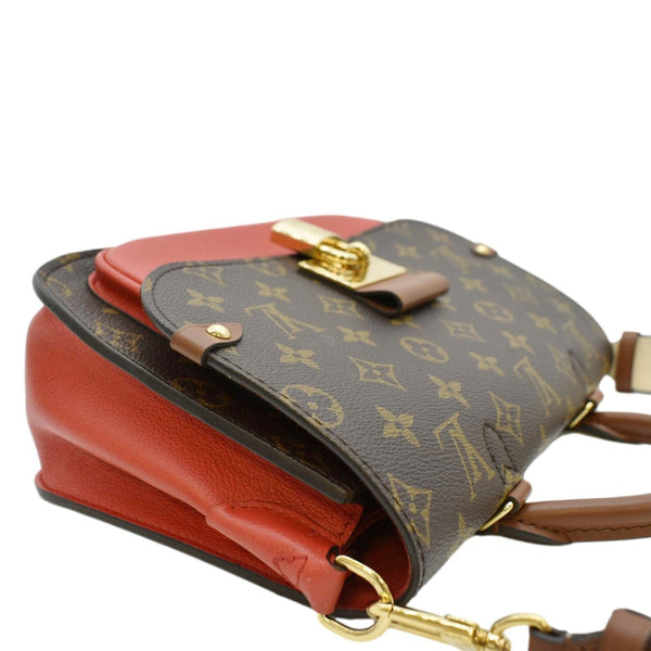 LOUIS VUITTON Vaugirard Monogram Canvas Shoulder Bag Coquelicot