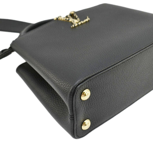 LOUIS VUITTON Capucines BB Leopard Taurillon Leather Shoulder Bag Black