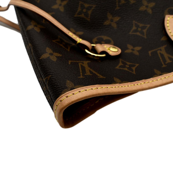 LOUIS VUITTON Neverfull MM Monogram Canvas Tote Bag Brown