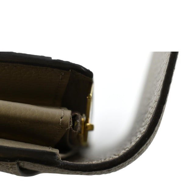 LOUIS VUITTON Sarah Monogram Empreinte Leather Wallet Tourterelle