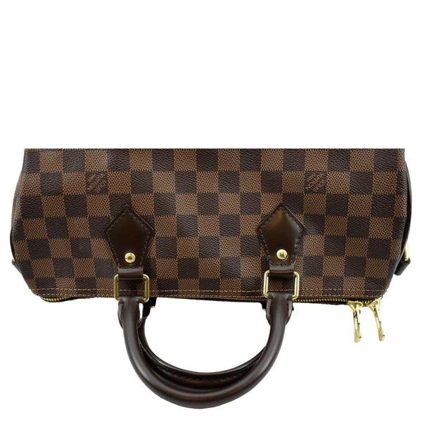 LOUIS VUITTON Speedy 30 Bandouliere Damier Ebene Shoulder Bag Brown