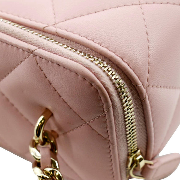 Chanel Resin Elegant Quilted Leather Shoulder Bag - Top Right