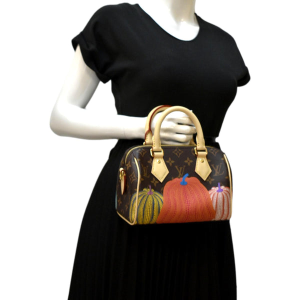 LOUIS VUITTON LV x YK Speedy Bandouliere 20 Monogram Canvas Shoulder Bag Multicolor