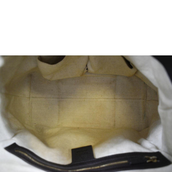 GUCCI Bree Medium Leather Top Handle Shoulder Bag Dark Brown 353120