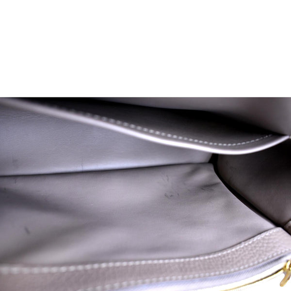 LOUIS VUITTON Capucines MM Taurillon Leather Satchel Bag Orange