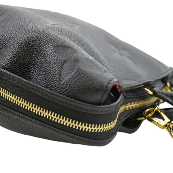 LOUIS VUITTON Petit Palais Monogram Empreinte Leather Shoulder Bag Black
