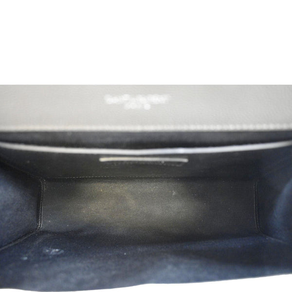 YVES SAINT LAURENT Envelope Chain Medium Mix Matelassé Leather Crossbody Bag Grey