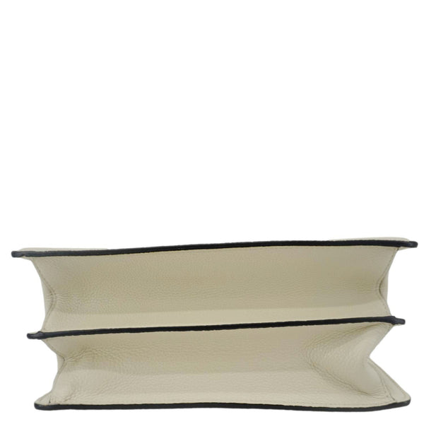 VALENTINO Uptown Embossed VLTN Top Handle Crossbody Bag Cream