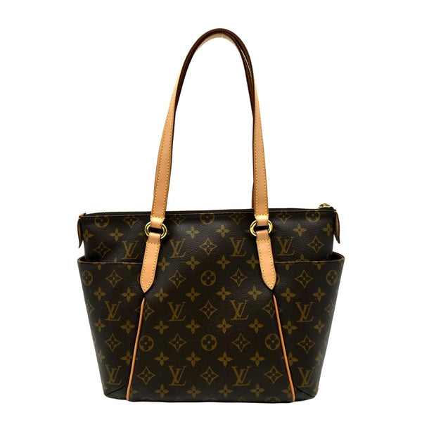 LOUIS VUITTON Totally PM Monogram Canvas Shoulder Tote Bag Brown