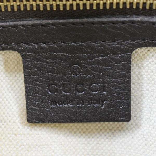 GUCCI Bree Medium Leather Top Handle Shoulder Bag Dark Brown 353120