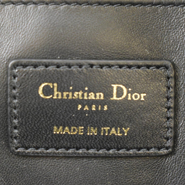 CHRISTIAN DIOR Cannage Quilted Leather Backpack Black