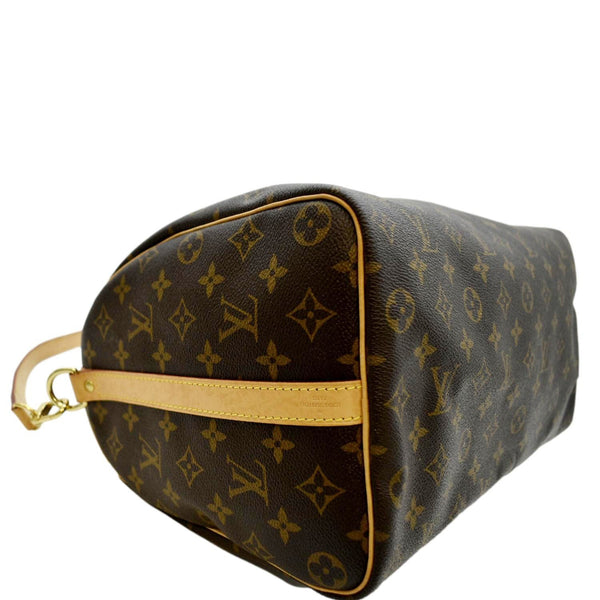 LOUIS VUITTON Speedy 35 Bandouliere Monogram Canvas Shoulder Bag Brown