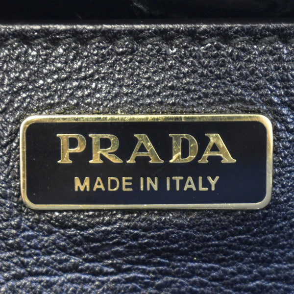 PRADA Cahier Swarovski Crystals Leather Shoulder Bag Green