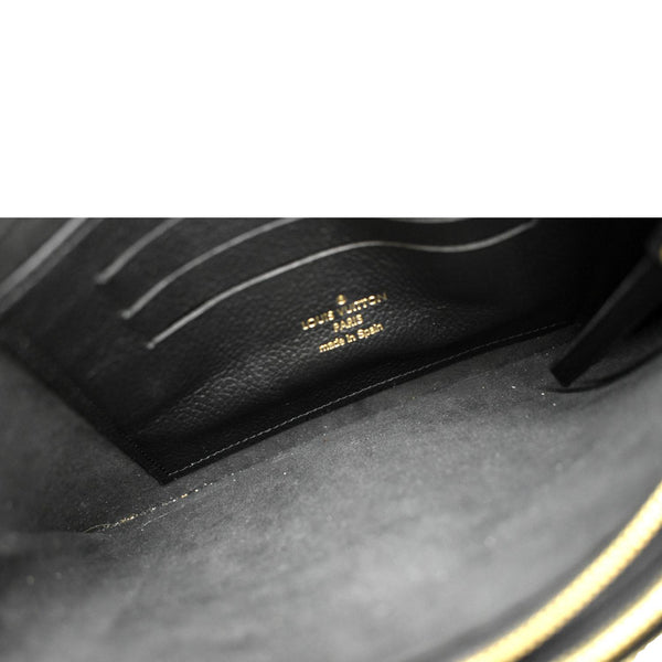 LOUIS VUITTON Double Zip Pochette Monogram Empreinte Crossbody Bag Bicolor