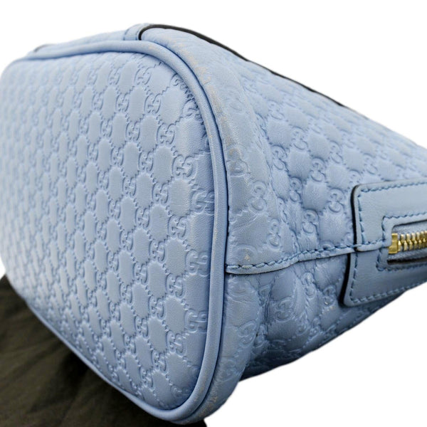 Gucci Mini Dome Leather Crossbody Bag Mineral in Blue - Bottom Right