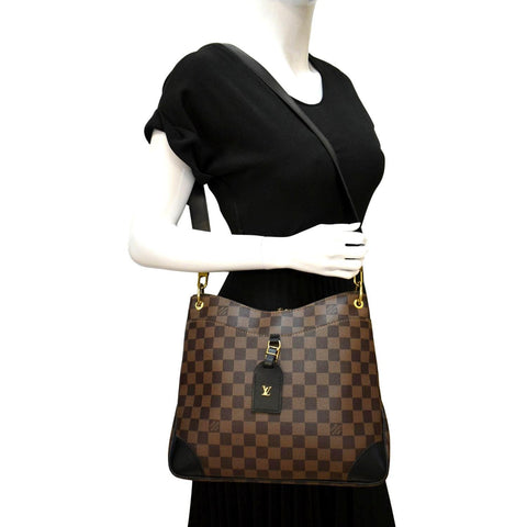 Louis Vuitton Odeon PM Monogram Canvas Crossbody Bag in brown color