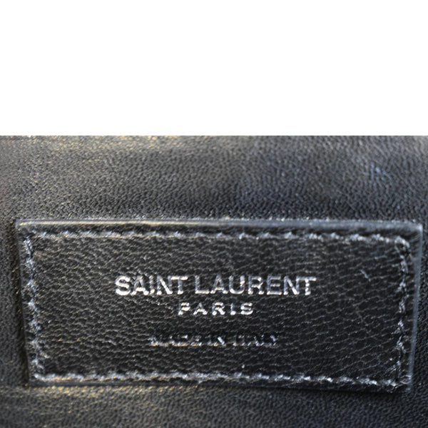 YVES SAINT LAURENT Envelope Chain Medium Mix Matelassé Leather Crossbody Bag Grey