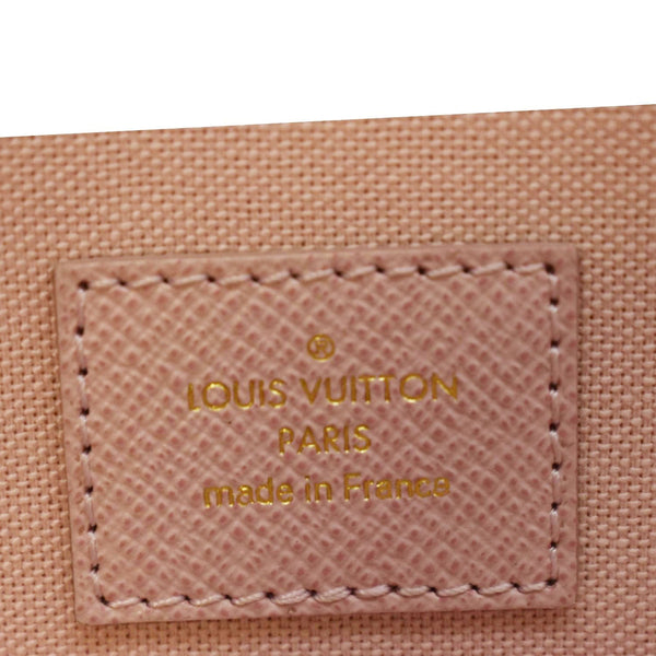 LOUIS VUITTON Felicie Pochette Damier Azur Crossbody Bag White