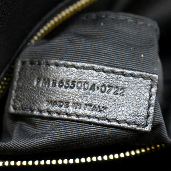 YVES SAINT LAURENT Sade Large Quilted Leather Clutch Bag Black