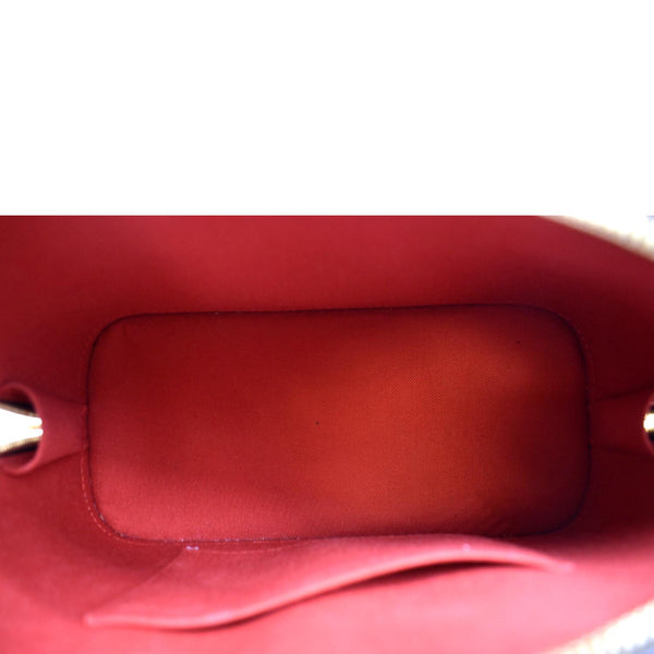 LOUIS VUITTON Alma BB Damier Ebene Satchel Crossbody Bag Brown