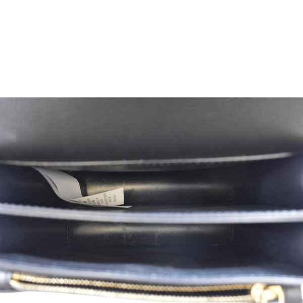 VERSACE La Medusa Leather Shoulder Bag Black