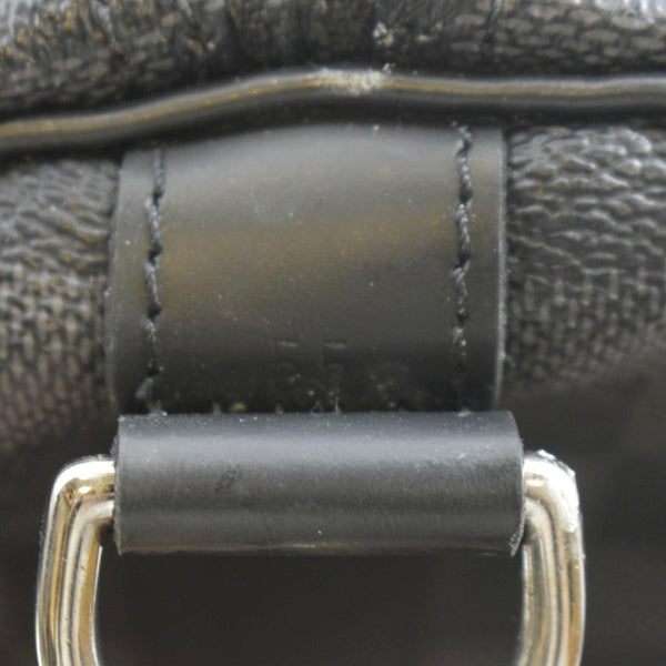 LOUIS VUITTON Keepall 55 Bandouliere Damier Graphite Travel Bag Black