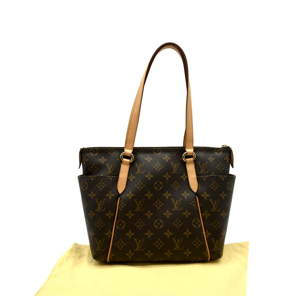 LOUIS VUITTON Totally PM Monogram Canvas Shoulder Tote Bag Brown