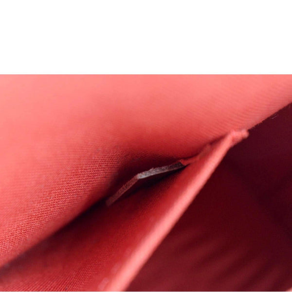 LOUIS VUITTON Alma BB Damier Ebene Satchel Crossbody Bag Brown