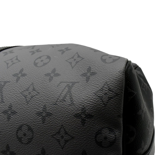 LOUIS VUITTON Keepall 50 Bandouliere Monogram Eclipse Canvas Travel Bag Black