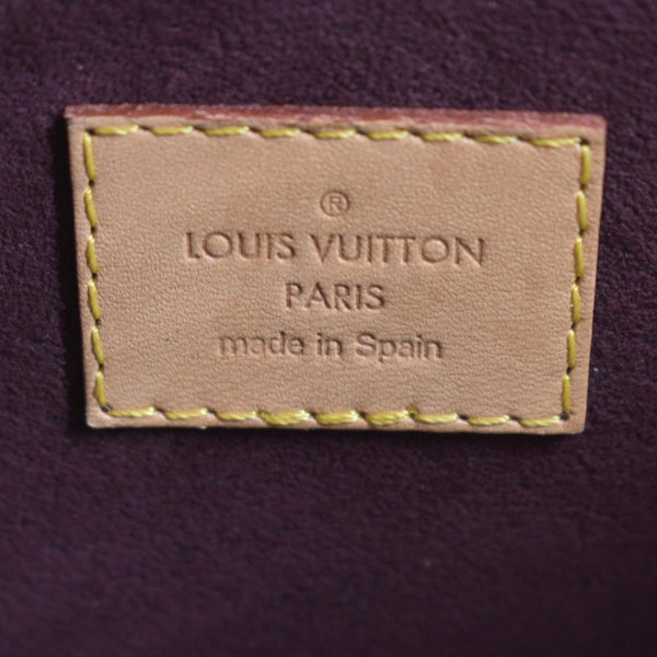 LOUIS VUITTON Montaigne BB Monogram Canvas Satchel Bag Brown