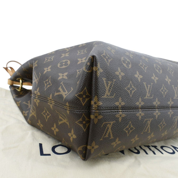 LOUIS VUITTON Graceful MM Monogram Canvas Shoulder Bag Brown
