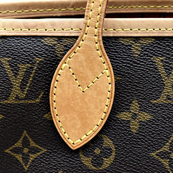 LOUIS VUITTON Neverfull MM Monogram Canvas Tote Bag Brown