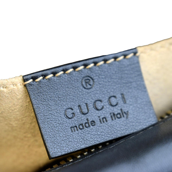 GUCCI GG Marmont Small Matelasse Leather Crossbody Bag Black 447632