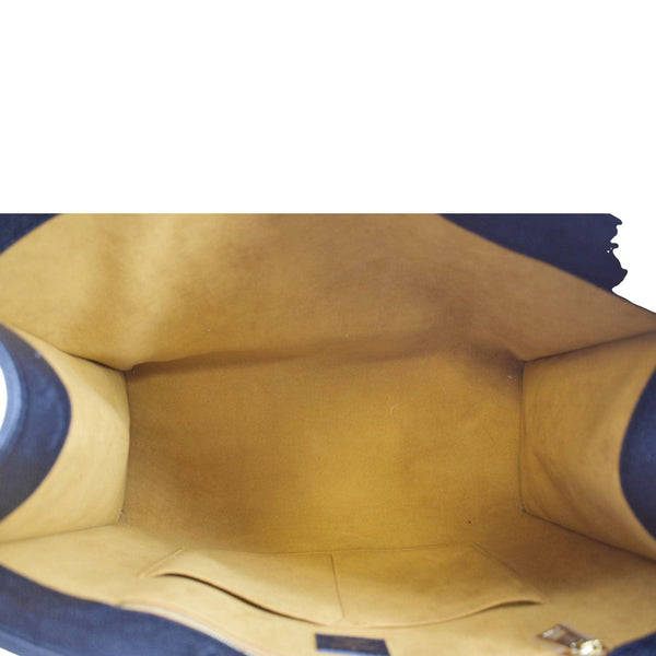 LOUIS VUITTON Onthego GM Monogram Empreinte Leather Tote Bag Black