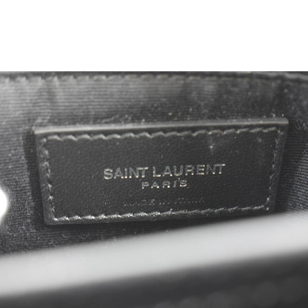 YVES SAINT LAURENT Loulou Toy Quilted Leather Crossbody Bag Black