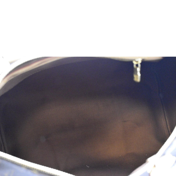 LOUIS VUITTON Speedy 35 Monogram Canvas Satchel Bag Brown