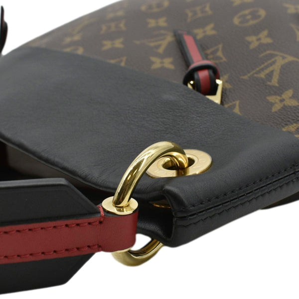 LOUIS VUITTON Tuileries Monogram Canvas Hobo Bag Brown