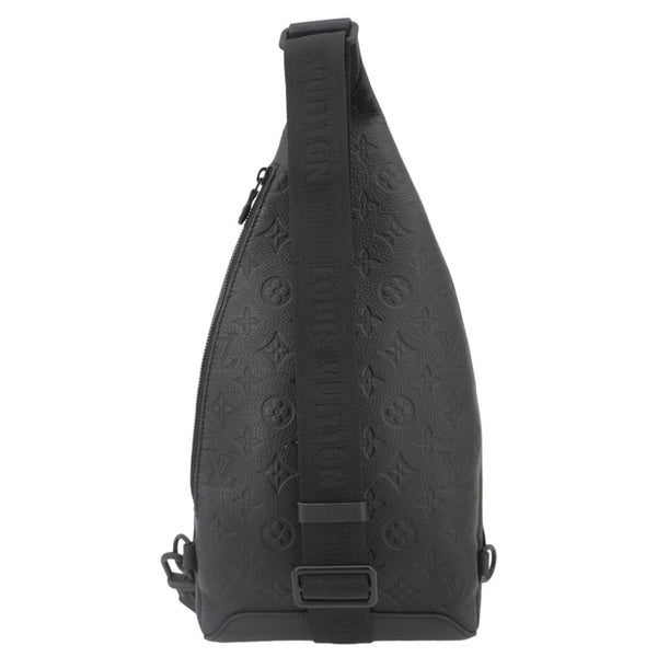 LOUIS VUITTON Duo Sling Monogram Shadow Backpack Bag Black