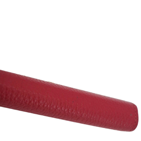 LOUIS VUITTON Capucines Taurillon Leather Compact Wallet Red