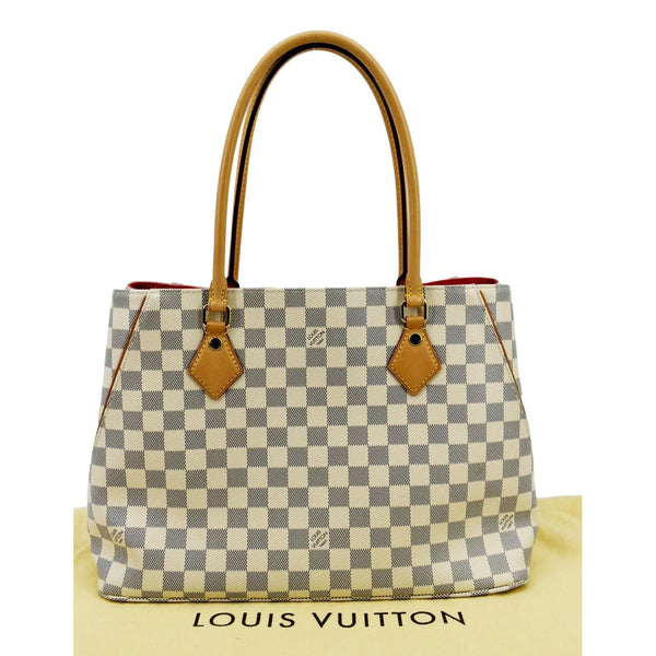 LOUIS VUITTON Calvi Damier Azur Shoulder Bag White