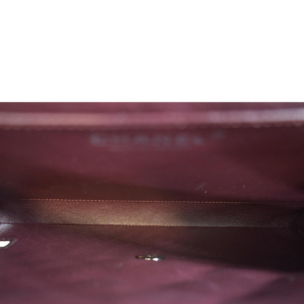 CHANEL Quilted Lambskin Leather Chain Clutch Bag Black