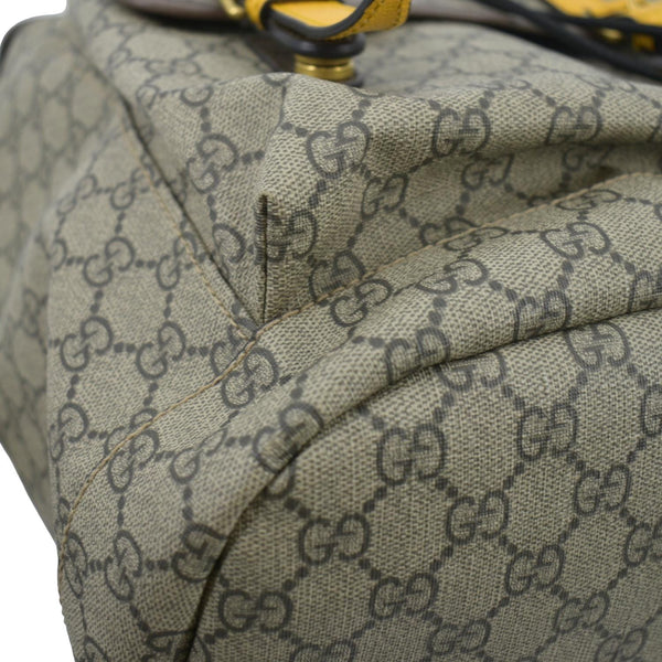 GUCCI Soft GG Supreme Canvas Backpack Bag Beige 473869