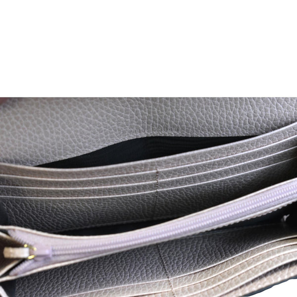 Gucci GG Marmont Continental Canvas Wallet Pink - Sections