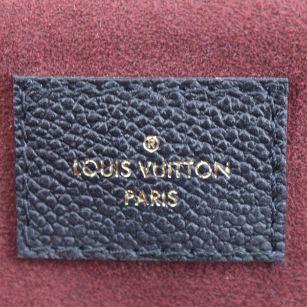LOUIS VUITTON Petit Palais Monogram Empreinte Leather Shoulder Bag Black
